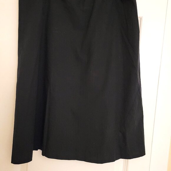 DKNY Women's Cotton midi A-line Skirt / Black / US 2 - Picture 8 of 15